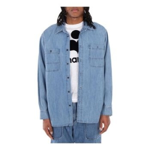 이자벨마랑 맨즈 블루 Vhelynton 코튼 Shirt, Size 미디움 CH0045HB-B1H06H-BLUE 297908
