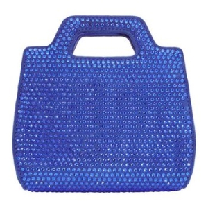 페라가모 우먼 레이디 블루 크리스탈 스터드 완다 미니 백 214469 762650 294814