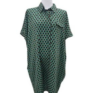 아르테 여성 패턴 루즈핏 셔츠 원피스 DQCPW0180