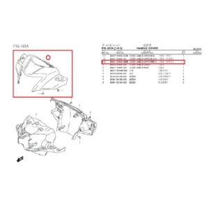 월드전자 CNS V125 어드레스125 핸들커버 앞 백색 56311-10K00-QMT