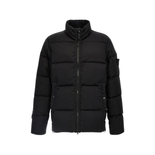 스톤아일랜드 남성 고스트피스 와펜 패딩 자켓 블랙 8115453F3 V0029