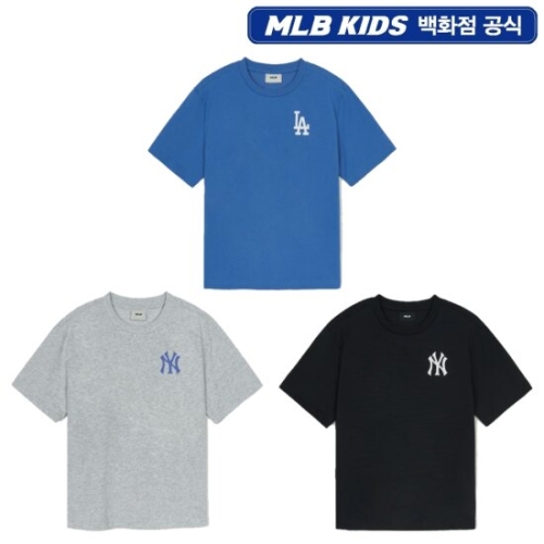 MLB키즈 베이직 스트릿 빅로고 레터링 티셔츠 (7ATSB1953)