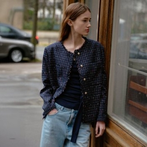 온앤온 프린지 트위드 칼라리스 자켓 NEW5MJ344_23