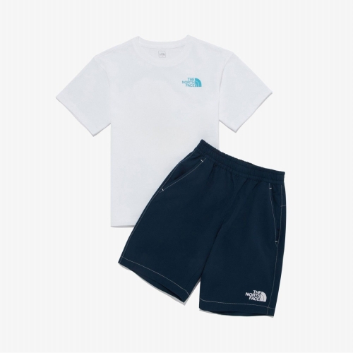 노스페이스키즈 키즈 캠퍼 EX 크루 세트 (NT7UR31T_WHT)