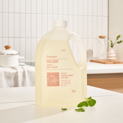 컨센서스 발효초 주방세제 애플민트향 2.5L