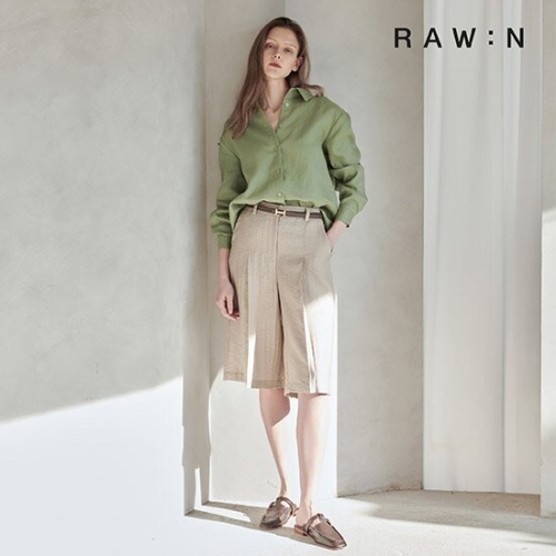 로우앤 여성 린넨블렌드 버뮤다 팬츠 2종