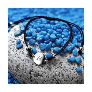 디바테일  Mini Coin Initial Knot Bracelet