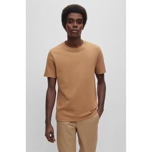 보스 판 브랜드관 NOS 레귤러핏 버블 자카드 반팔 티셔츠 미디엄 베이지 50452680260 XL