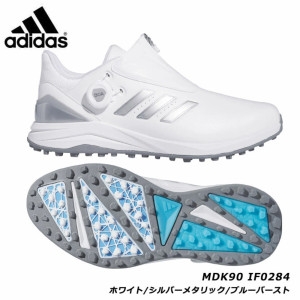 아디다스  MDK90IF0284WHBB 솔라 모션 보어 24 남성 스파이크 골프 신발 화이트실버 메탈릭블루 버스트 sola