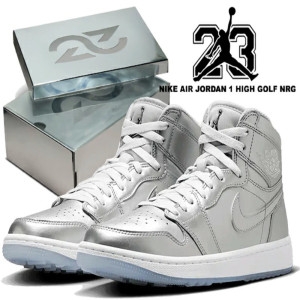 나이키  유익한 발행 중 AIR JORDAN 1 HIGH GOLF NRG GIFT GIVING metallic silver fd68..