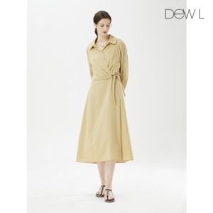 듀엘 랩 블라우스 슬리브리스 원피스 BE_D242MSE042