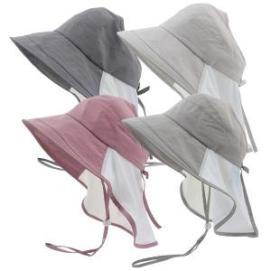 마메든 햇빛차단 와이어챙 뒷목가리개 목끈 썬 벙거지 시원한 여름 작업모자/CL-B325