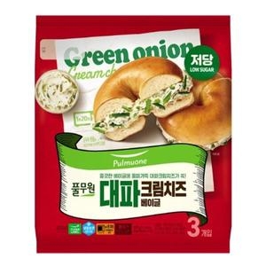 풀무원  대파 크림치즈 베이글 405g