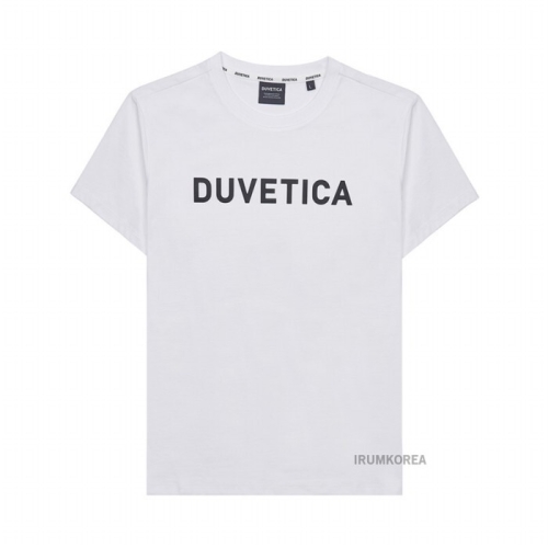 듀베티카 라벨루쏘 SS25 여성 중앙 로고 티셔츠 VDRSB0243 WHS