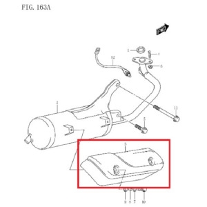 월드전자 CNS V125 어드레스125 머플러커버 14781-10K00-000