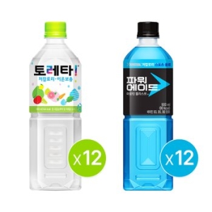 코카콜라음료 토레타 900ml x 12개 + 파워에이드 마운틴 블라스트 900ml x 12개