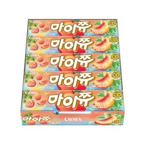 크라운제과  마이쮸 써니피치 44g