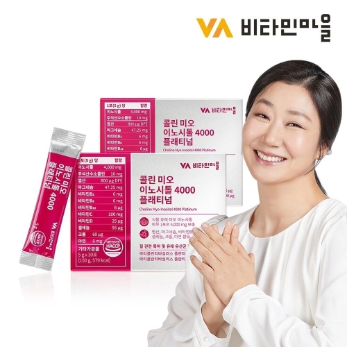 비타민마을 콜린 미오 이노시톨 4000 플래티넘 5g 30포