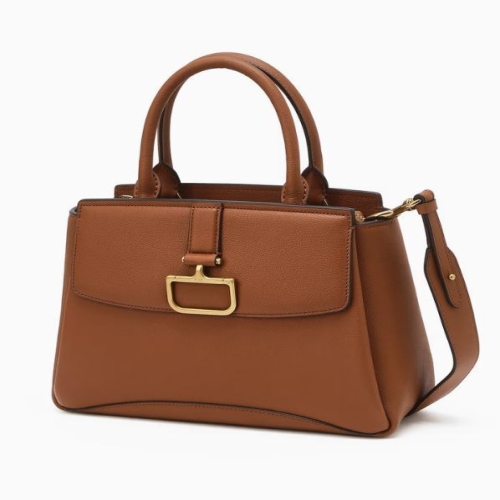 닥스 버크백샬롯 브라운 가죽 탑집 토트백 M_DCBA5E834W2