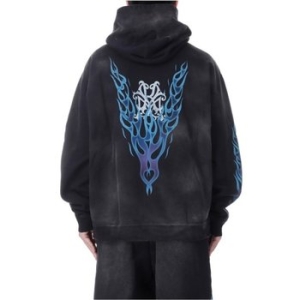 아미 카미야 집업 후드 자켓 K YA KMY-FIRE Distressed Zip Hoodie G14HD075