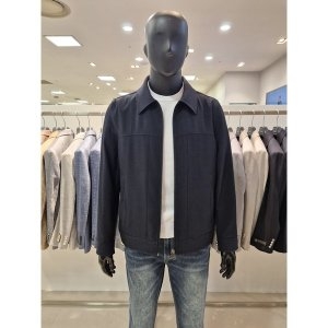 바쏘 네이비 컬러 캐주얼 남성점퍼 BZS1UA15NY