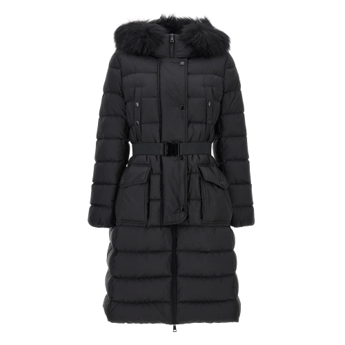 몽클레르 여성 클로에 폭스퍼 벨트 다운 자켓 1C00023 5968E 999