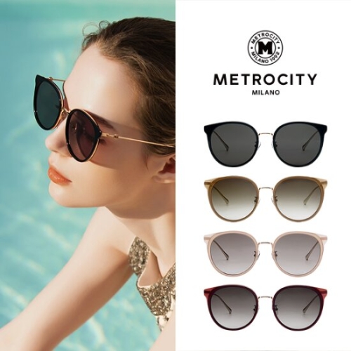 메트로시티 티타늄 콤비 라운드 선글라스 MC7001