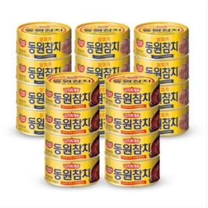 동원F&B  라이트 스탠다드 참치 150g 12개 + 김치찌개용 참치 150g 8개