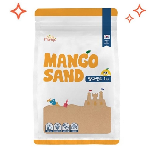 키즈망고 망고샌드 모래놀이 우드 1kg