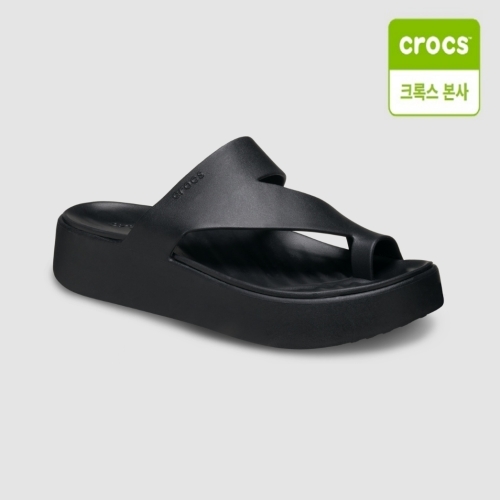 크록스 여성 겟어웨이 플랫폼 토우 루프_210834-001