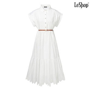 르샵 벨티드 펀칭 롱 원피스 DP2OW001A