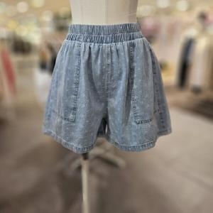 레코브 프린트 데님 쇼츠 LC31E5DT501X