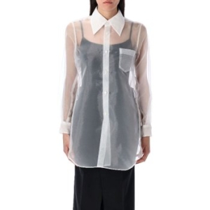 꼼데가르송 시어 버튼업 포켓 칼라 오가자 폴리 셔츠 GOB016051 2