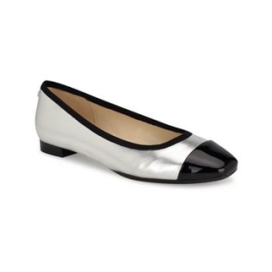 나인 West 우먼 Ollin 9X9 슬립온 스퀘어 토 드레스 Flats 실버 미러 메탈릭 16338645 323123