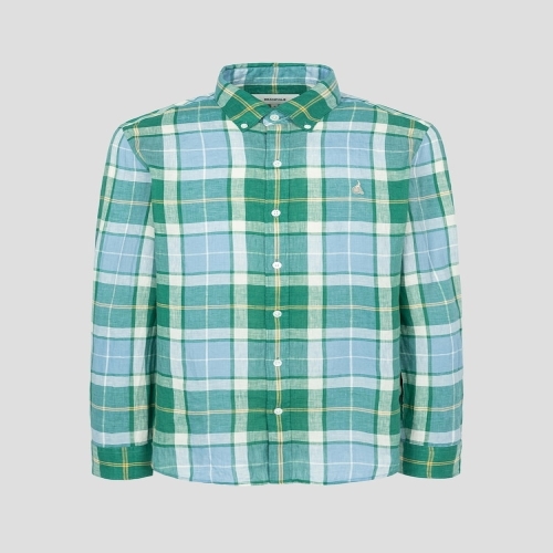 빈폴 남녀공용 리넨 솔리드 셔츠_BC5364C25M