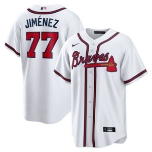 나이키 MLB Joe Jimenez 애틀랜타 브레이브스 홈 플레이어 저지 화이트 1144136
