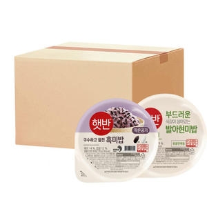CJ제일제당  햇반 흑미밥 130g 9개 + 발아현미밥 130g 9개