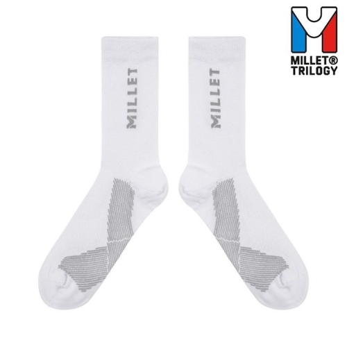 밀레(MILLET) 패스트 하이킹 삭스 단목 화이트 MXUXO911