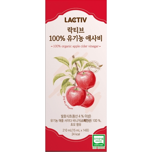 락티브 100% 유기농 애사비 210g(15gx14포)