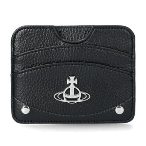 비비안웨스트우드 하프문 카드 홀더 블랙_54030003U S000D N403