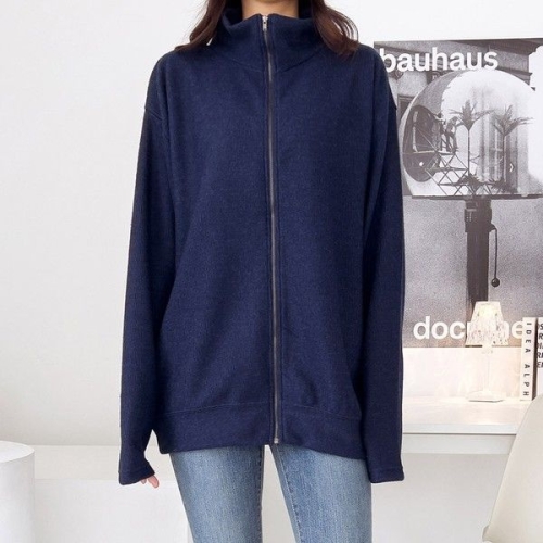 네오쿠비카 빅사이즈 쉐도우 라인 집업 가디건 C-MZ199NE