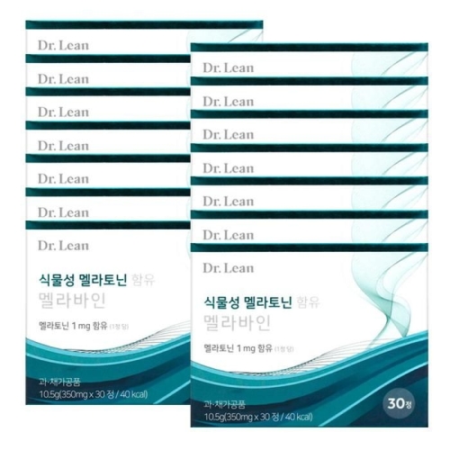  닥터린 식물성 멜라토닌 함유 멜라바인 350mg 30정 [12개]