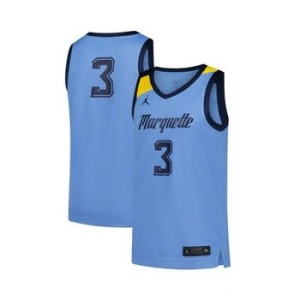 조던 맨즈 3 블루 Marquette 골든 Eagles Replica 바스켓볼 농구화 저지 21133517 331483