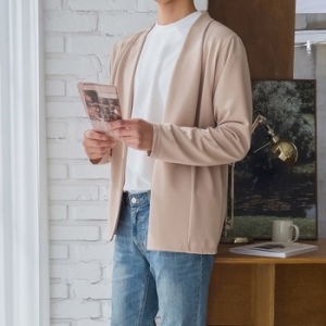 쿠비코 데일리 링클 프리 오픈 가디건 C-MZ607NE