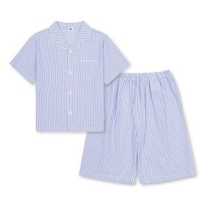 탑텐키즈 공용 시어서커 스트라이프 5부 파자마 셋업 (MKF5UI3012)