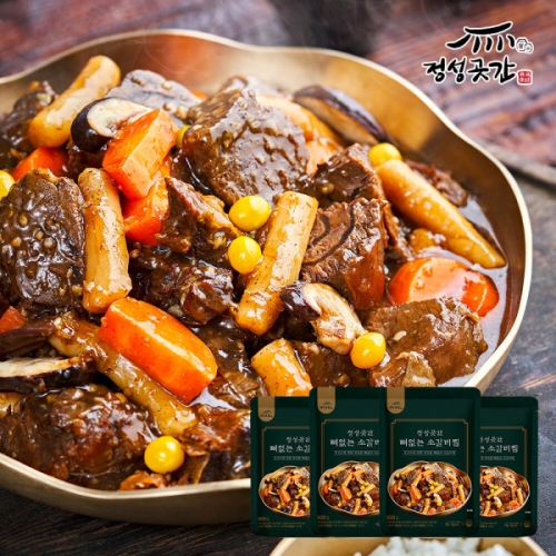 정성곳간  강순의 명인의 뼈없는 소갈비 찜 500g