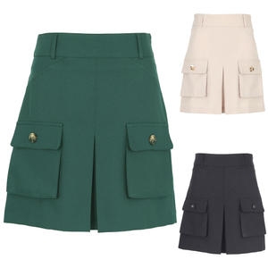 루이스티크라운 봄여름 카고 백플리츠 여성 골프 큐롯 스커트 DPMLSK53