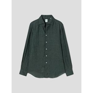 란스미어 LANSMERE FINAMORE 린넨 셔츠 카키 LA5364F09H