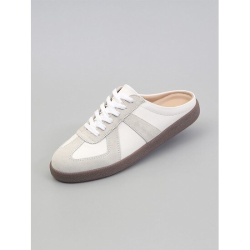 투엠베일 빅사이즈 투톤6목 뮬 스니커즈 25T010