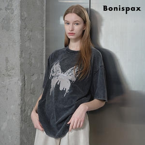 보니스팍스 오버핏 프린팅 코튼 티셔츠 XP2LW006L0